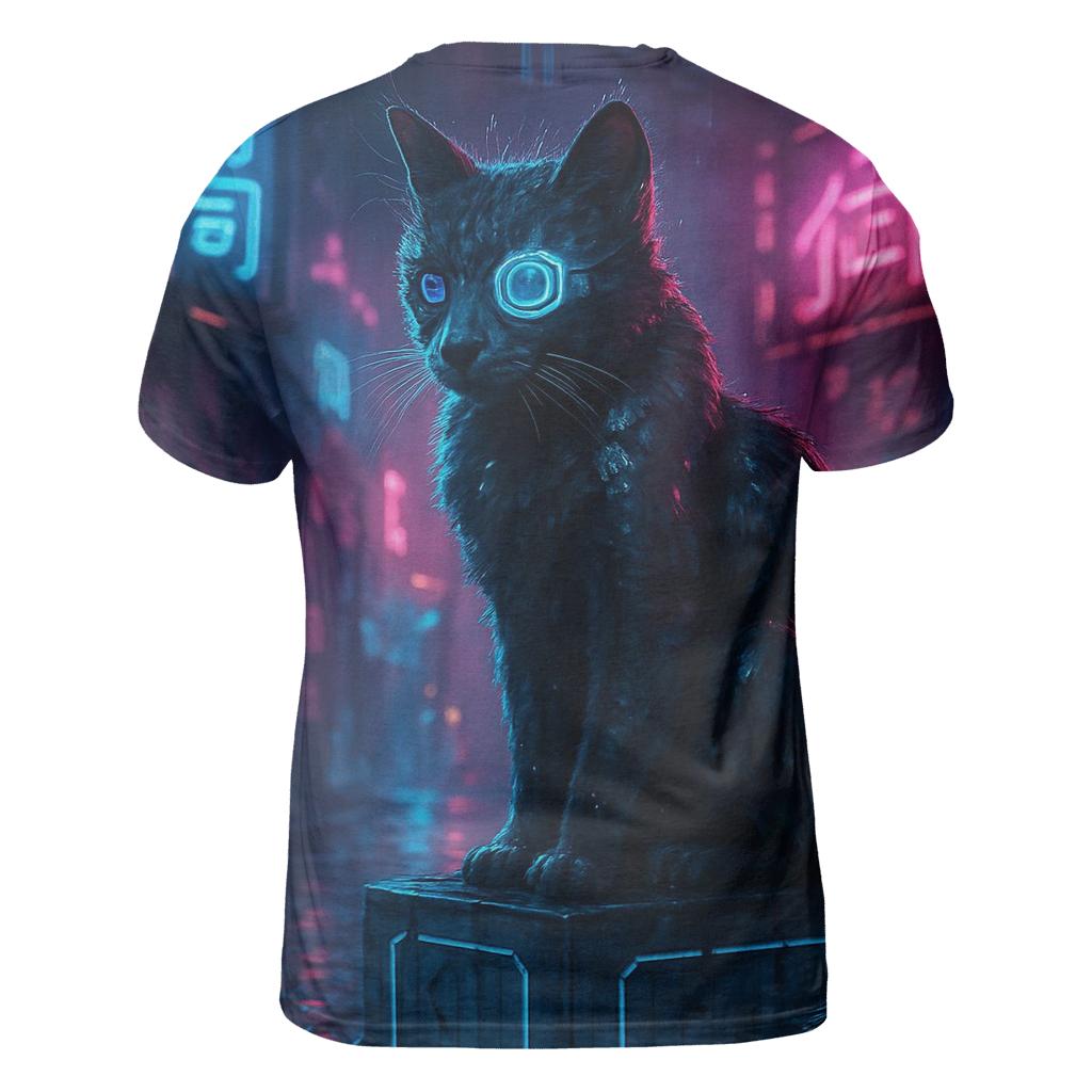 Alley Synthcat unique graphic print tees