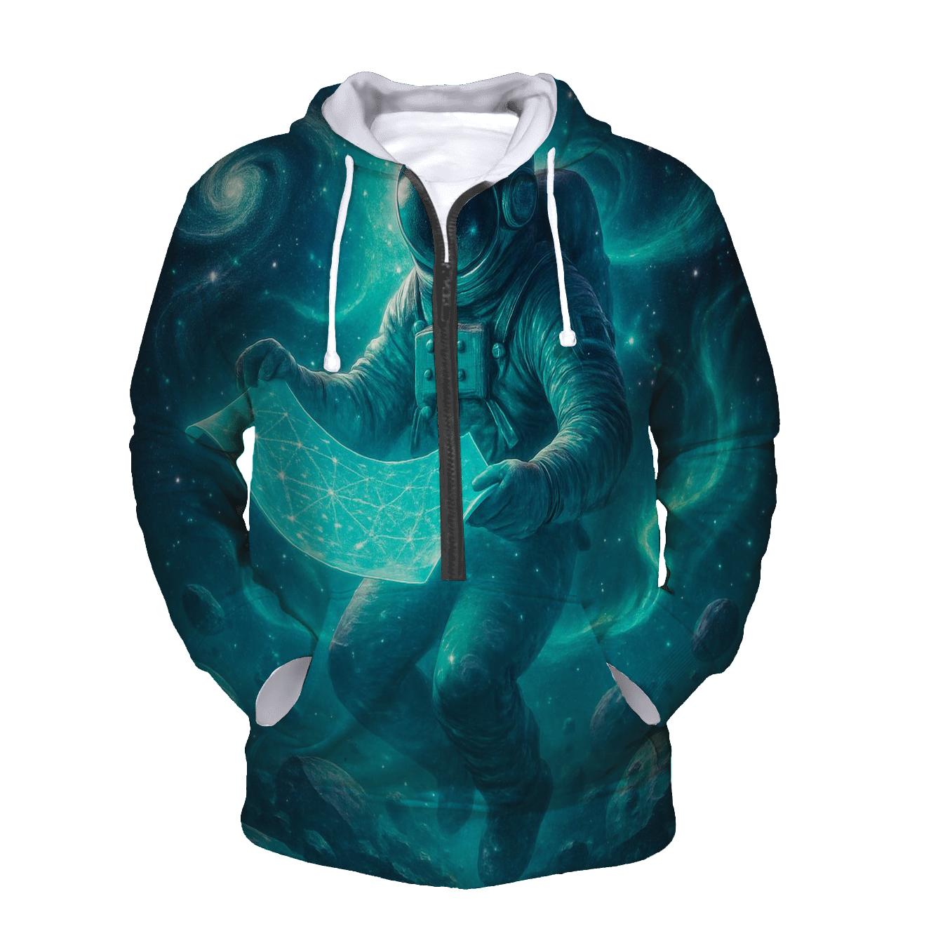 Starlit Cartographer graphic hoodies
