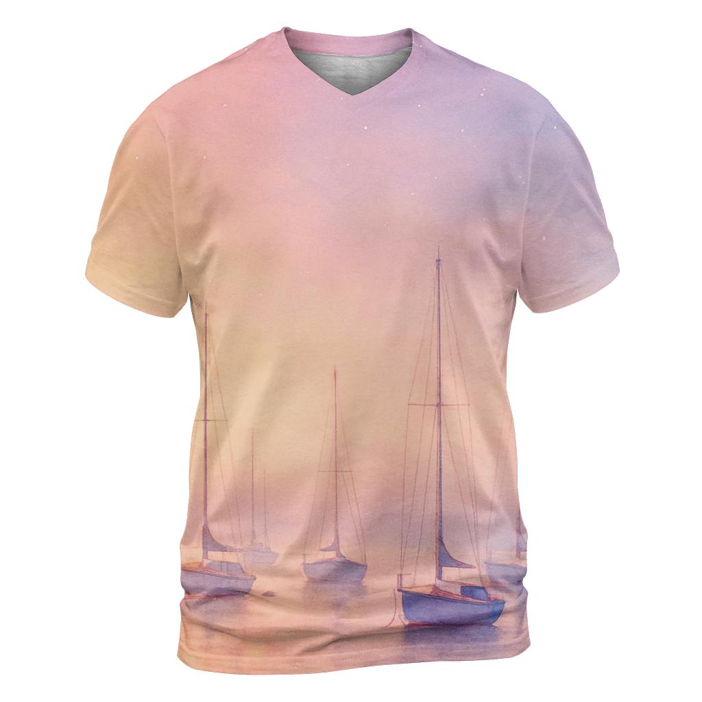Pastel Marina Drift creative print fashion shirts
