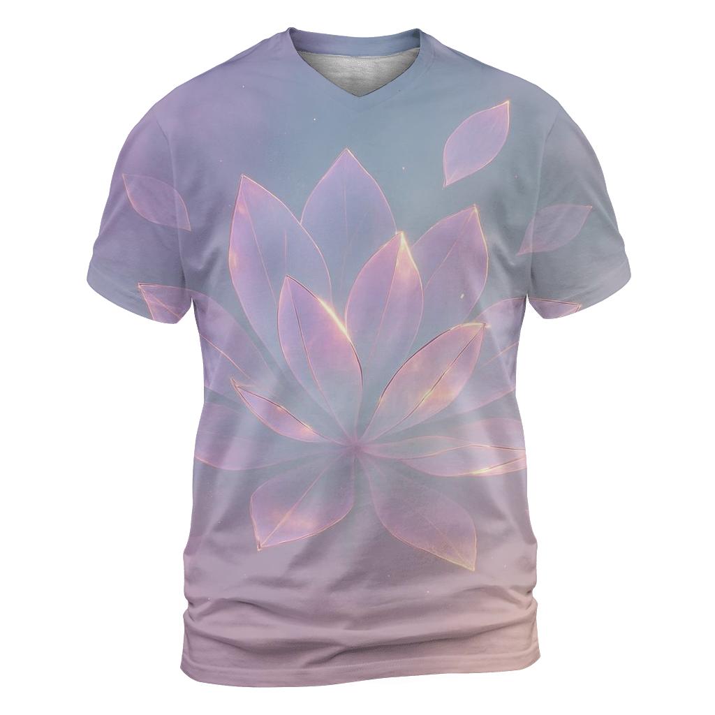 Iridescent Vapor Garden creative print fashion shirts