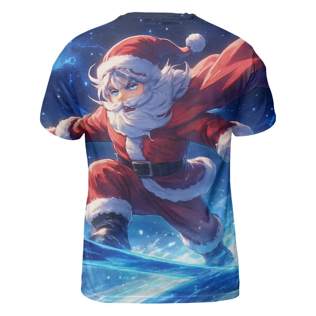 Snowboard Starlit Santa custom all-over print shirts