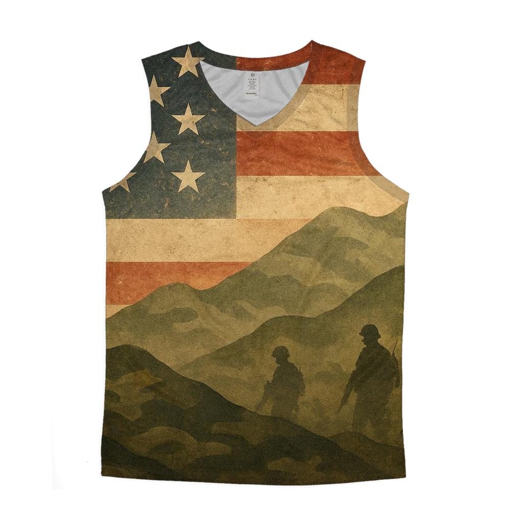 Camouflage Resolve personalized athletic tanks