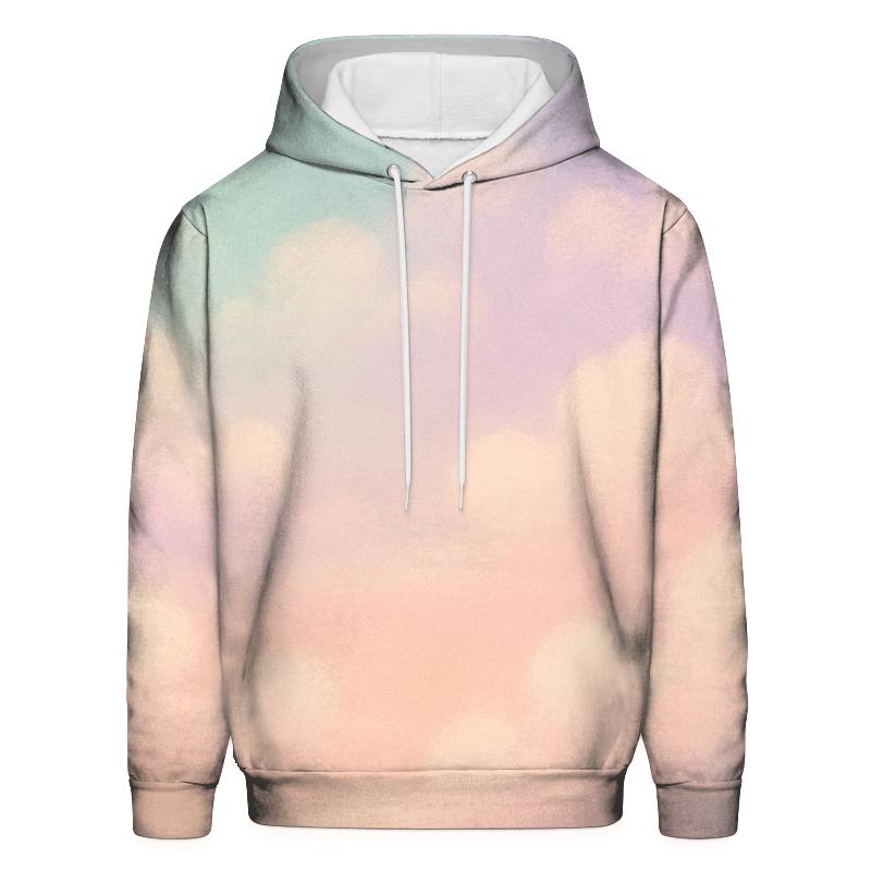 Candy Cloud Drift printed hoodies