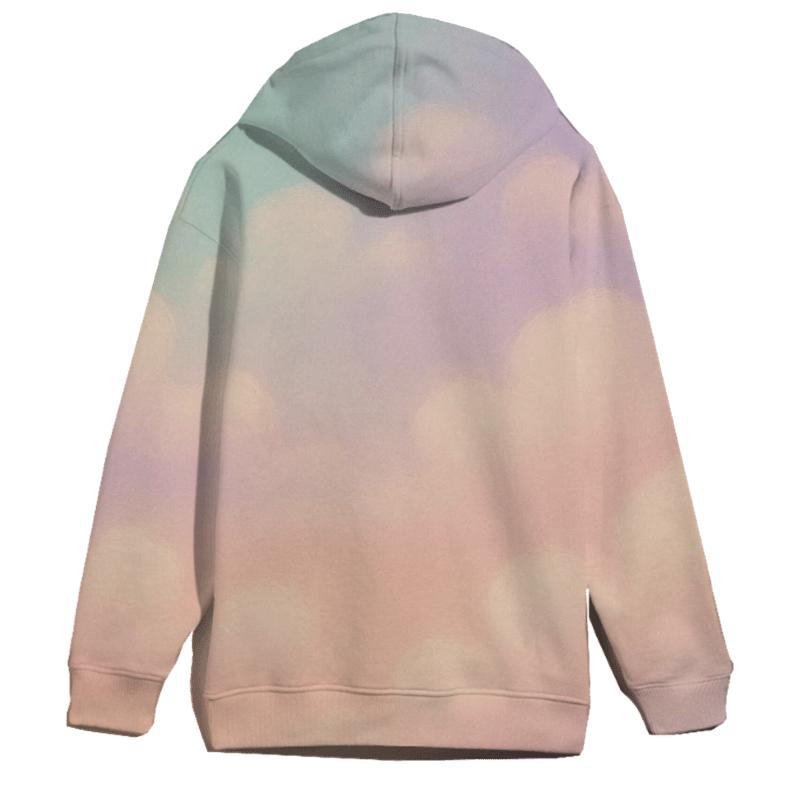 Candy Cloud Drift printed hoodies