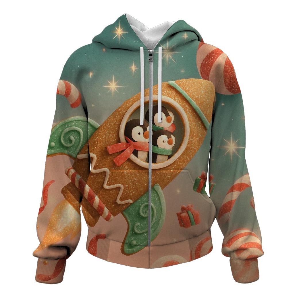 Gingerbread Rocket Parade lightweight hoodies