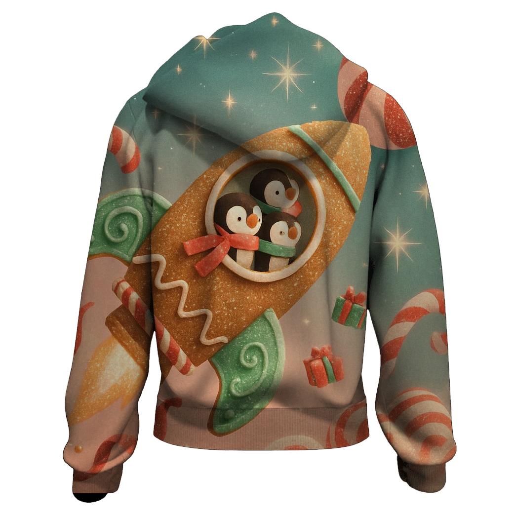 Gingerbread Rocket Parade lightweight hoodies