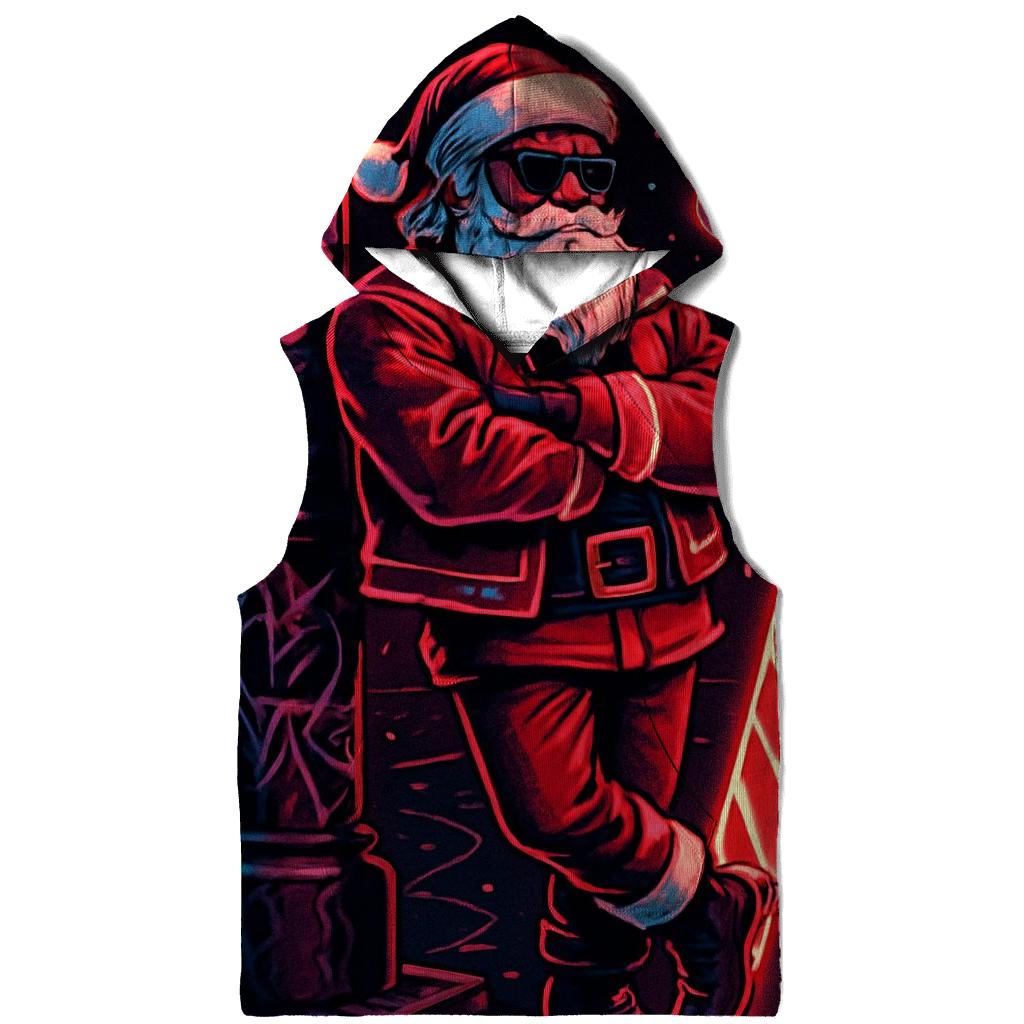 Neon Streetwear Santa embroidered hoodies