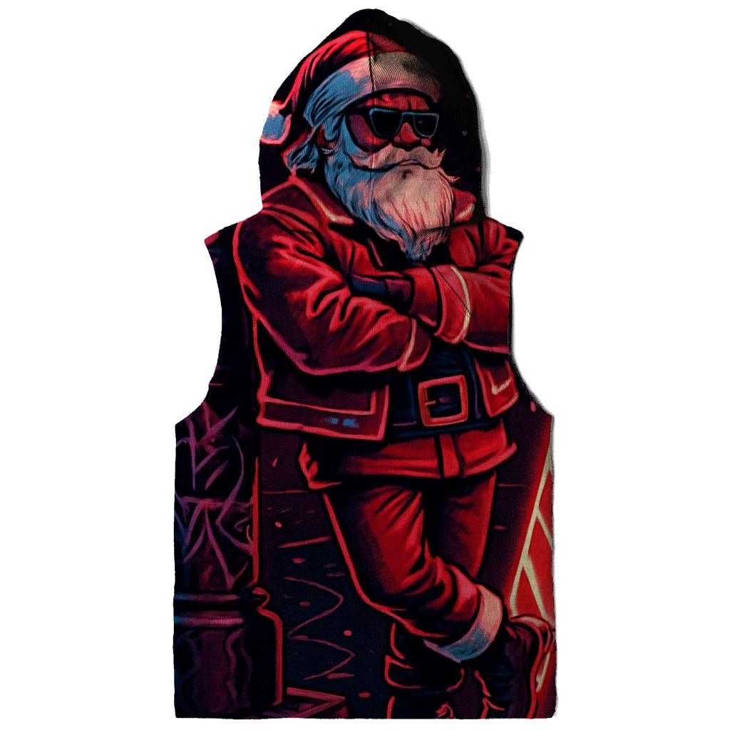 Neon Streetwear Santa embroidered hoodies