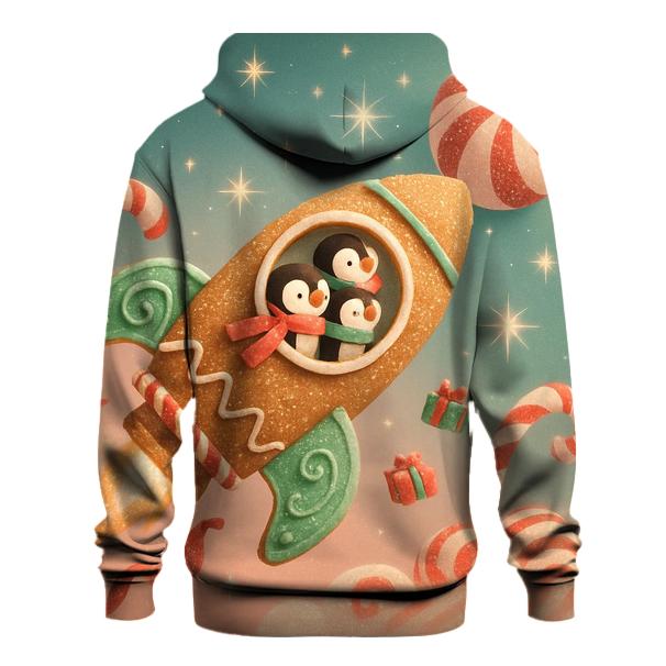Gingerbread Rocket Parade zip-up hoodies