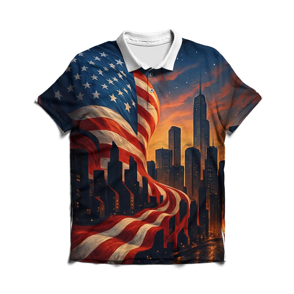 Skyline Flag Cascade designer slim fit polos