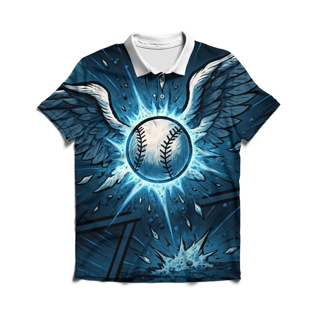 Diamond Wings Blue Jays designer slim fit polos