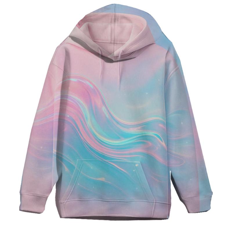 Aurora Liquid Waves designer hoodies