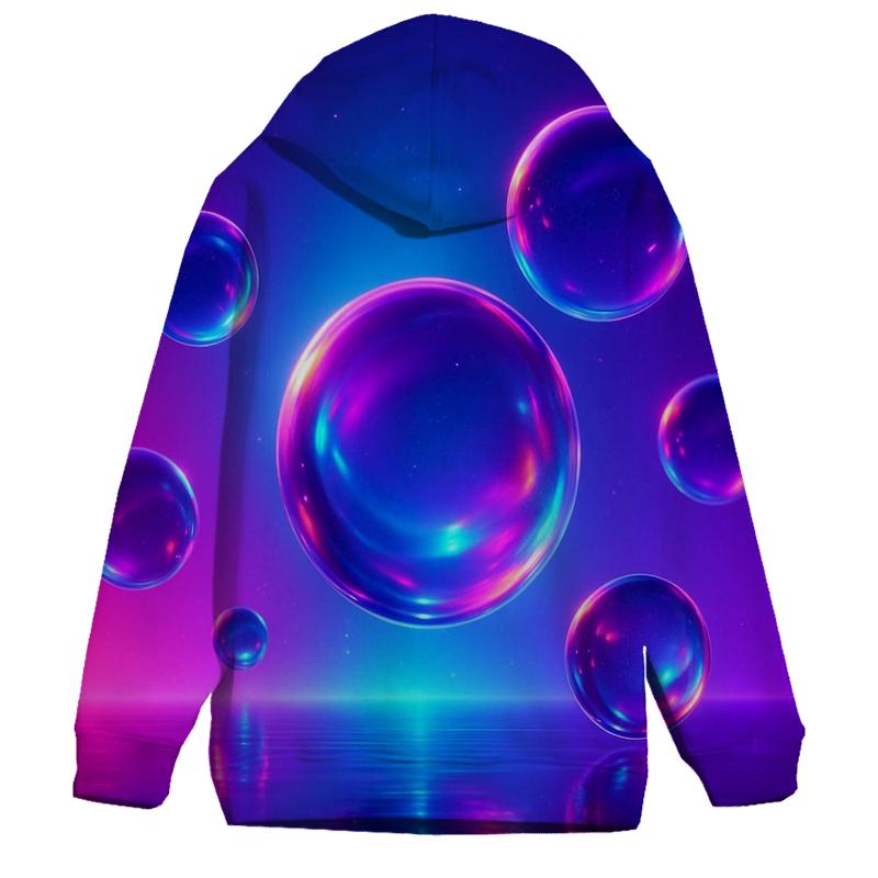 Neon Nebula Spheres lightweight hoodies