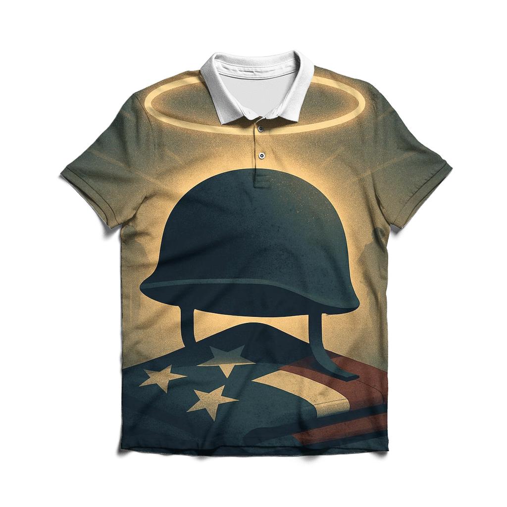 Sentinel Helmet Halo branded logo polo shirts