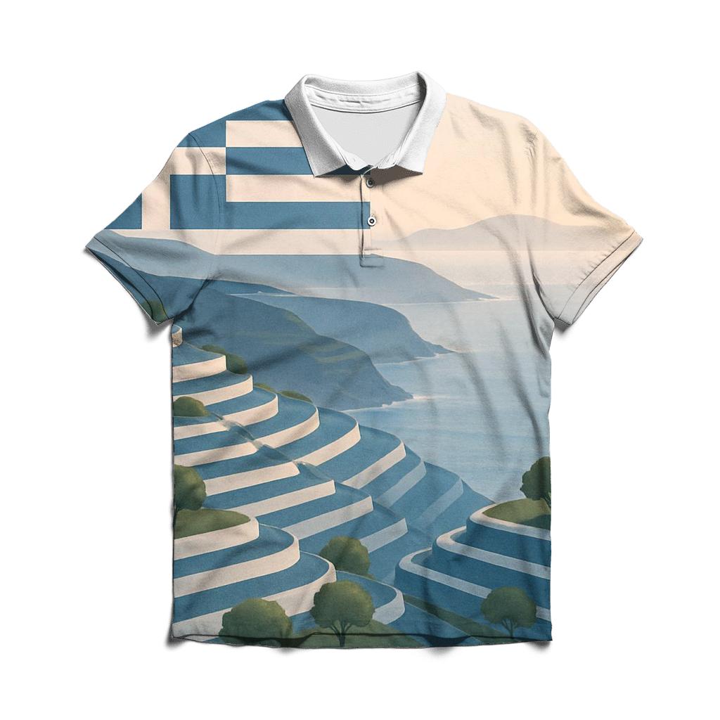 Olive Branch Greece casual sports polo shirts