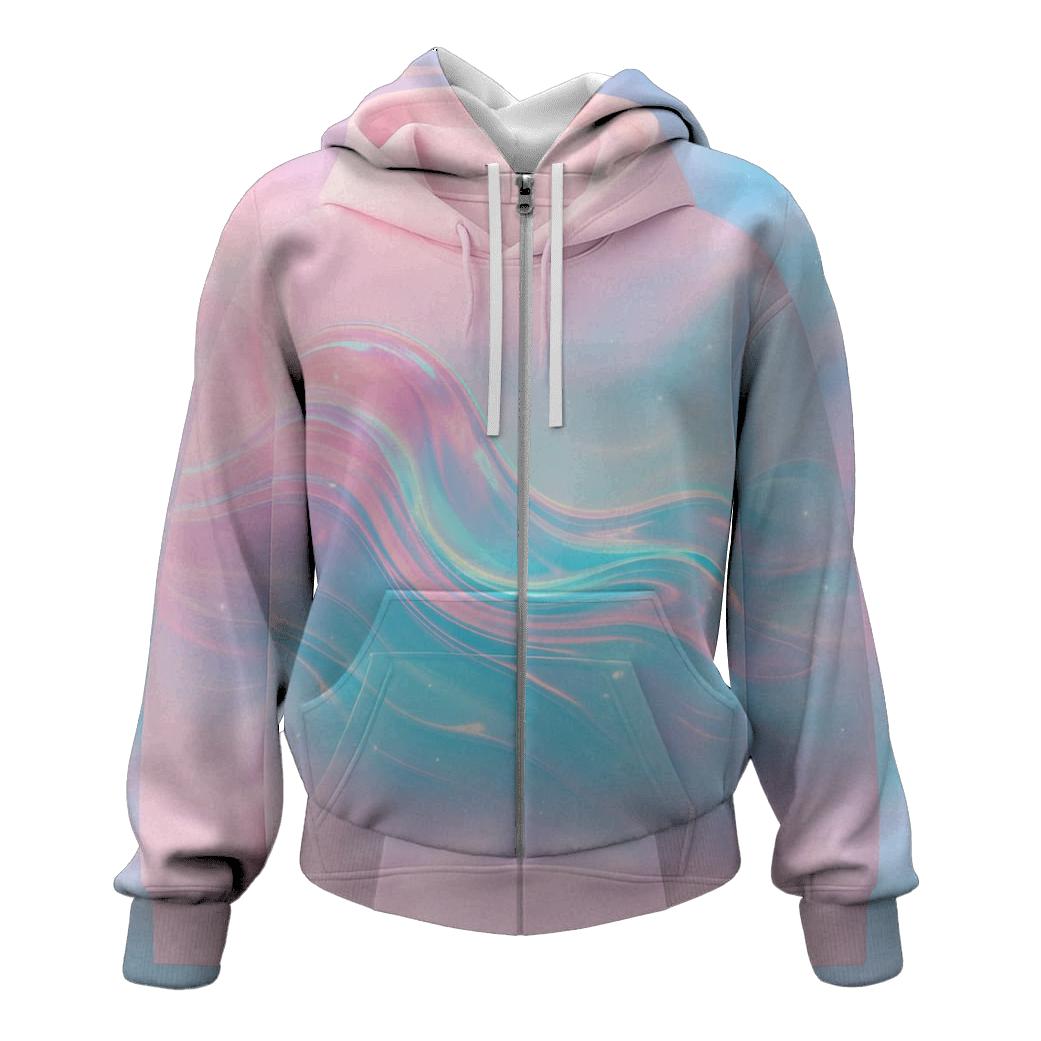 Aurora Liquid Waves heavyweight hoodies