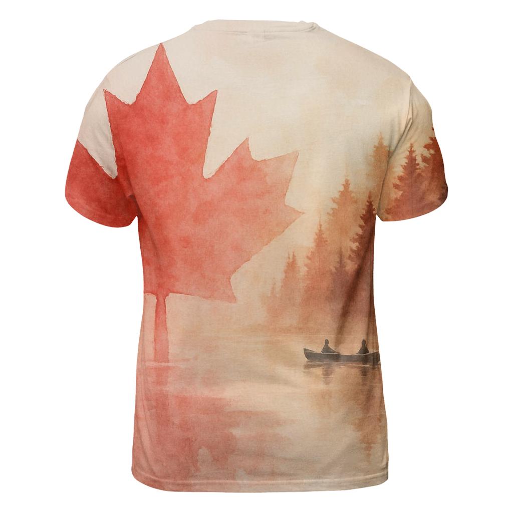 Watercolor Maple Canada custom all-over print shirts