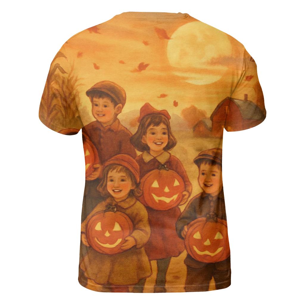 Pumpkin Lantern Procession statement graphic shirts