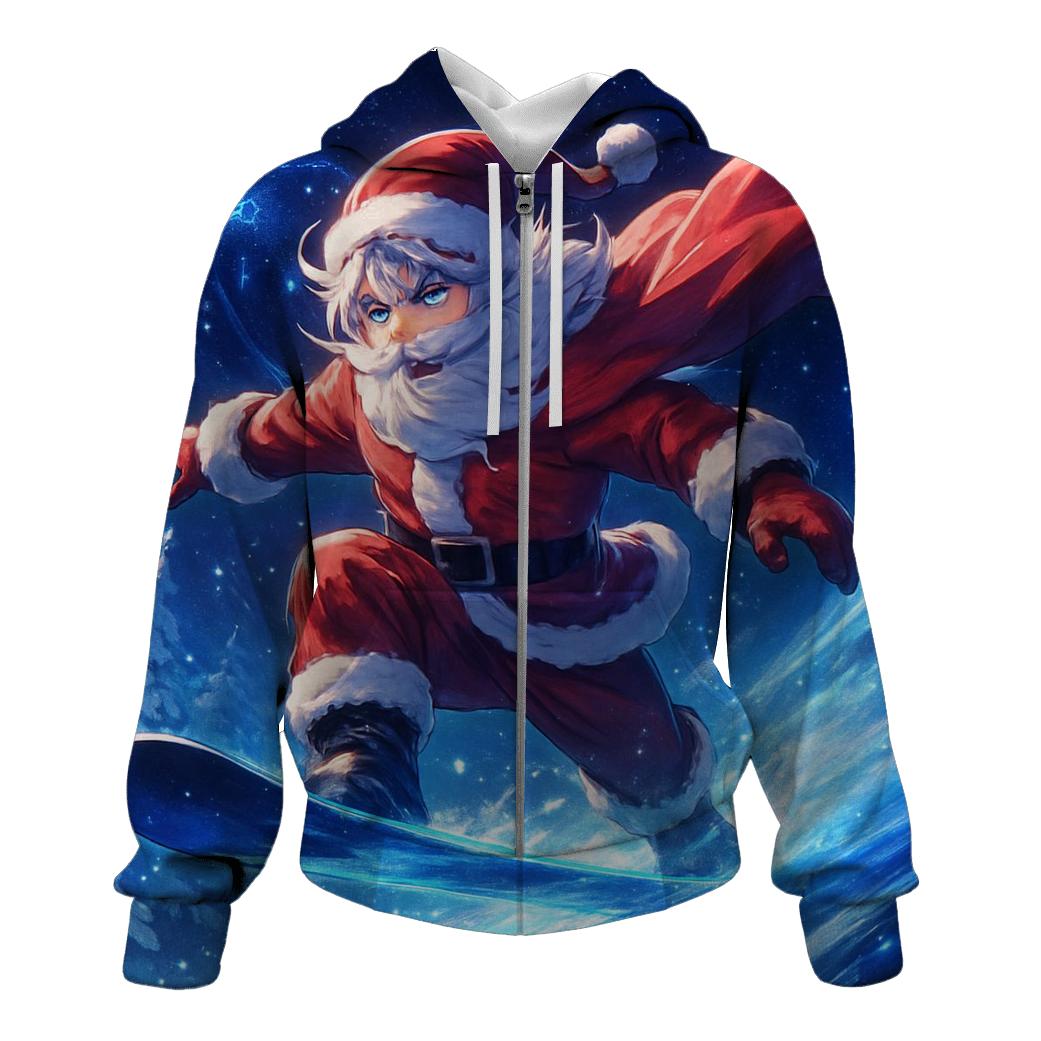 Snowboard Starlit Santa pullover hoodies