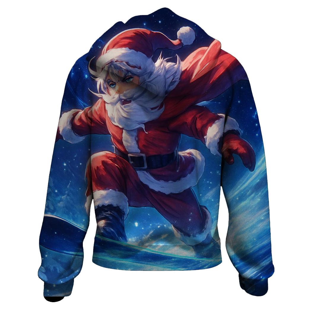 Snowboard Starlit Santa pullover hoodies