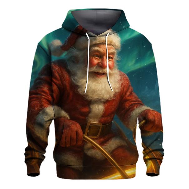 Aurora Sleigh Santa premium hoodies
