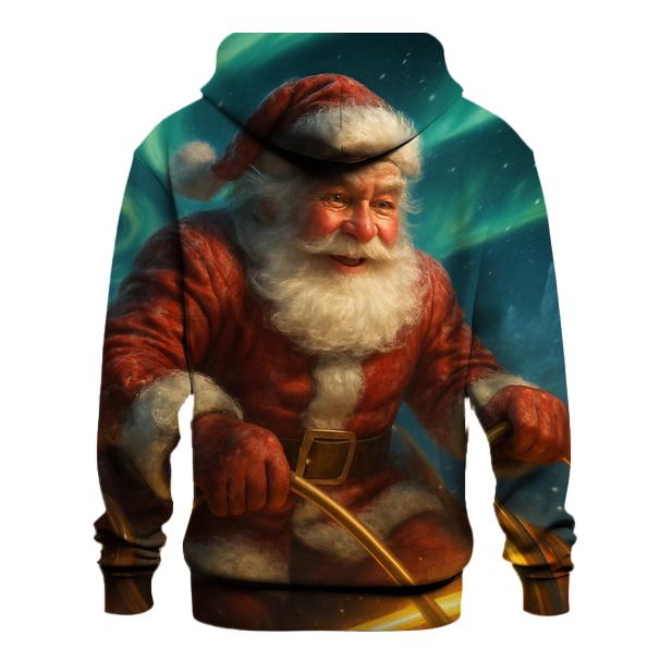 Aurora Sleigh Santa premium hoodies