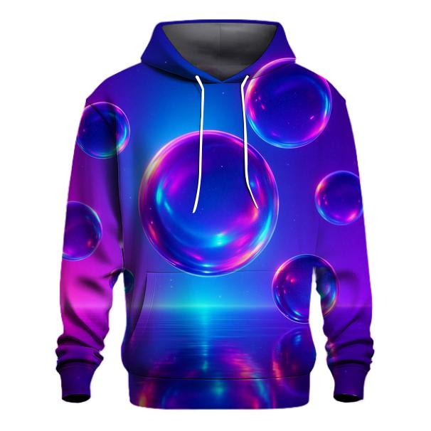 Neon Nebula Spheres lightweight hoodies