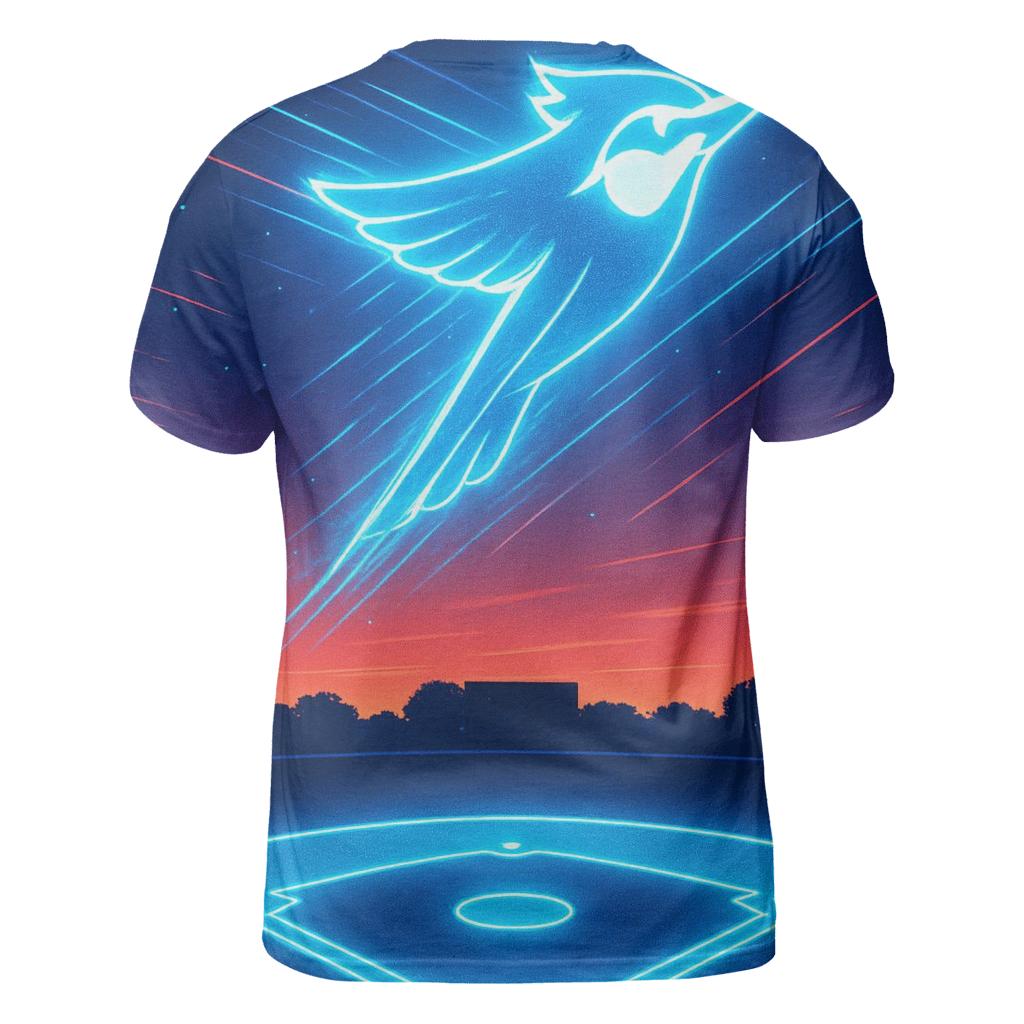 Rising Crest Blue Jays creative print fashion shirts