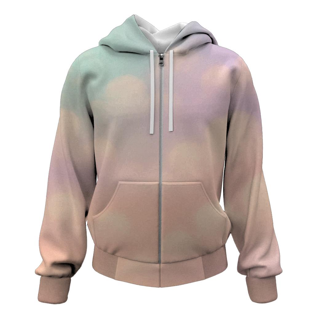 Candy Cloud Drift printed hoodies