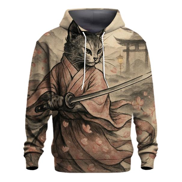 Sakura Samurai Cat custom hoodies