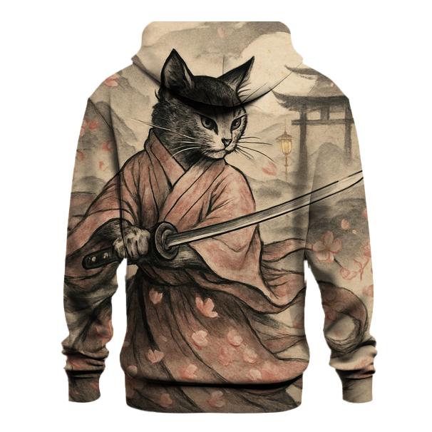 Sakura Samurai Cat custom hoodies