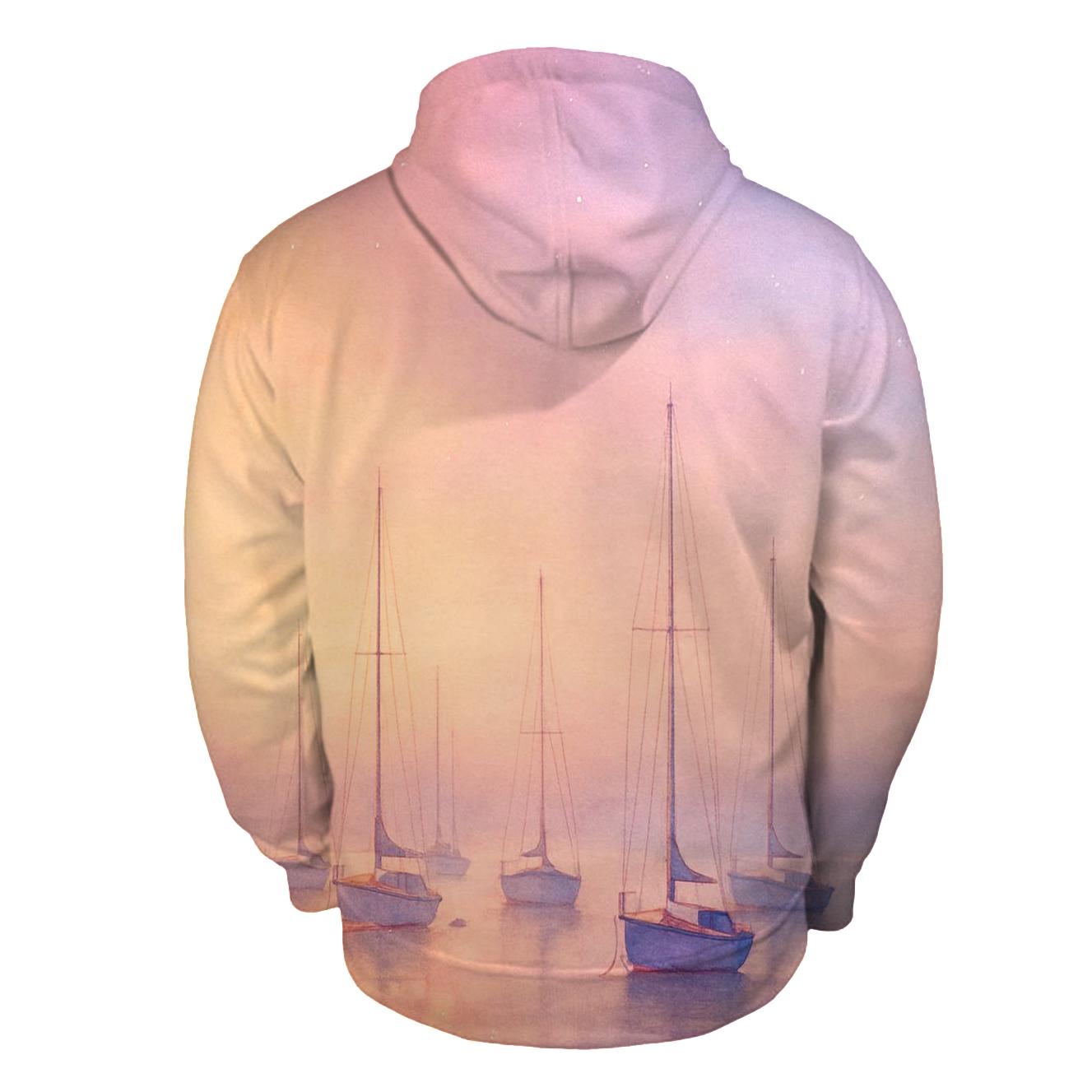 Pastel Marina Drift embroidered hoodies