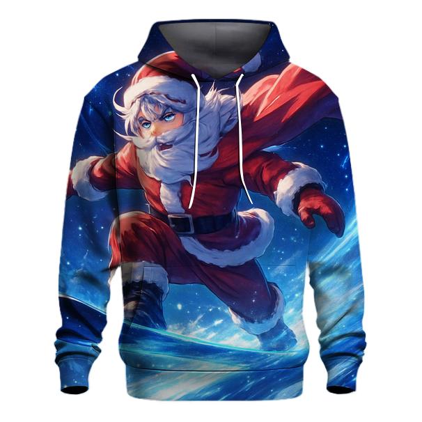Snowboard Starlit Santa printed hoodies