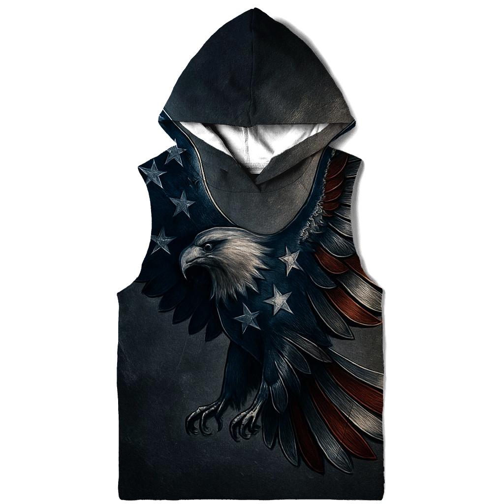 Eagle Of Stars United States printed hoodies