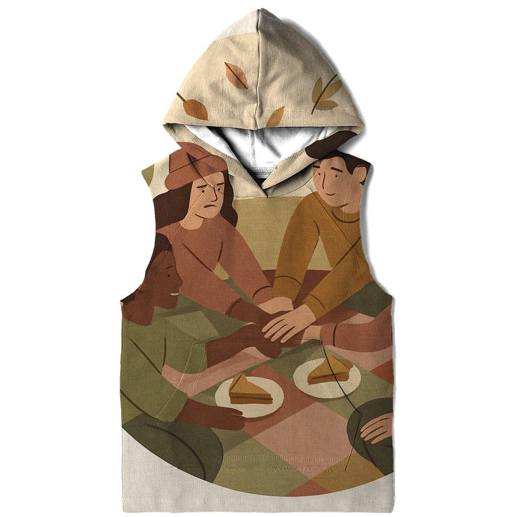 Gratitude Quilt Circle embroidered hoodies