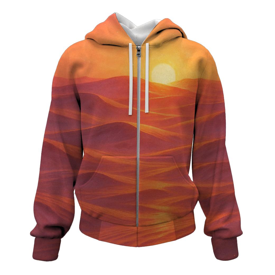 Coral Dune Horizon heavyweight hoodies