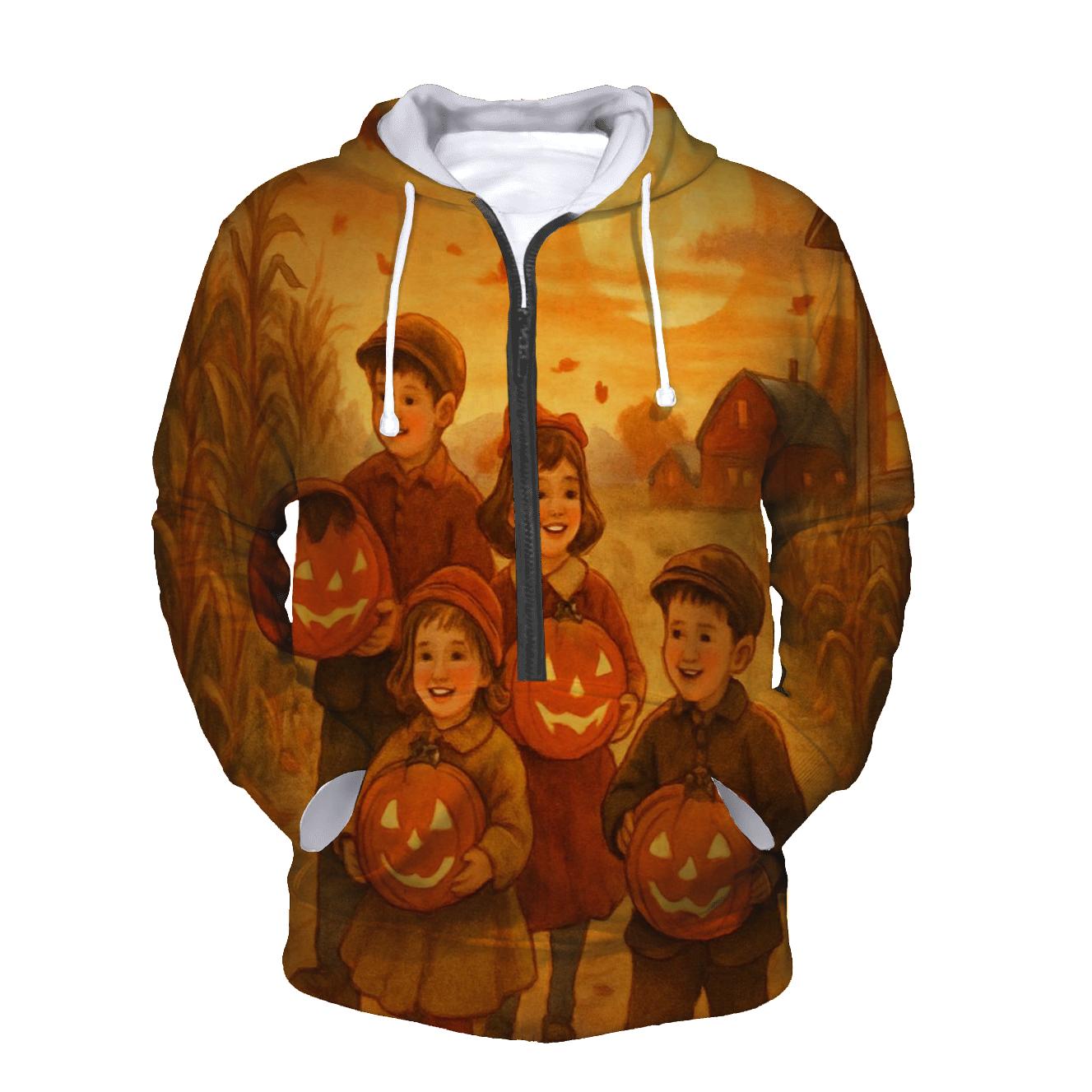 Pumpkin Lantern Procession designer hoodies