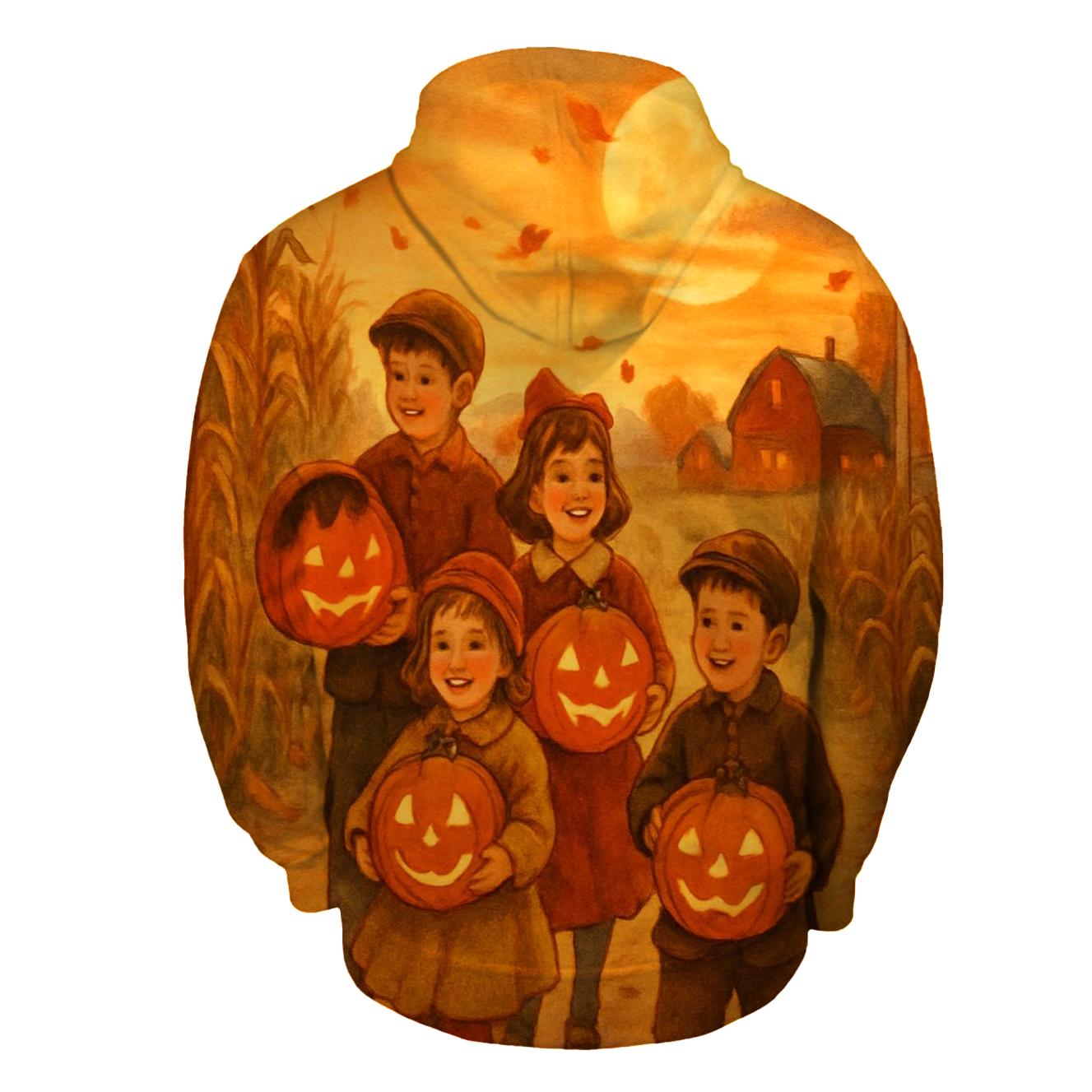 Pumpkin Lantern Procession designer hoodies