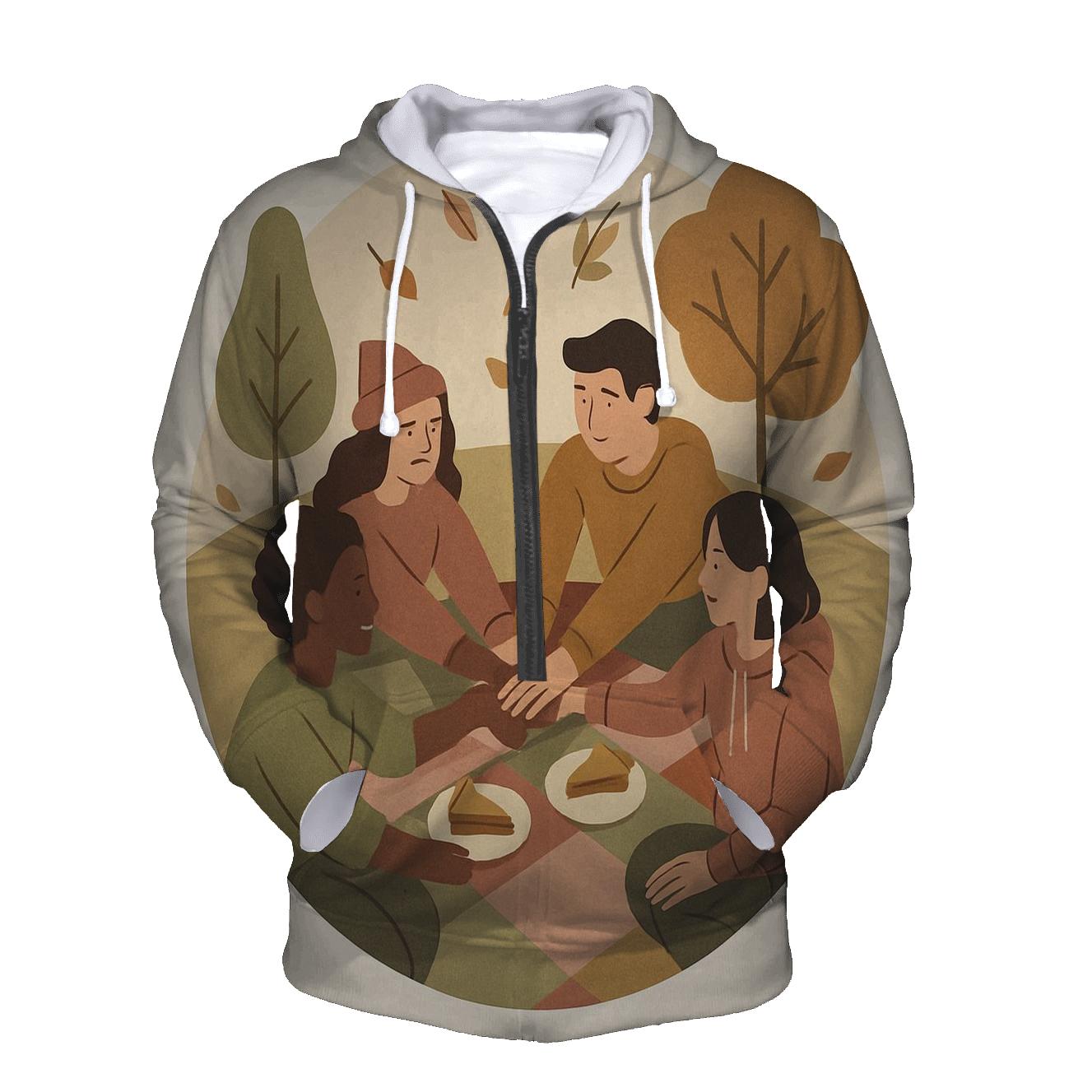 Gratitude Quilt Circle hoodie styles