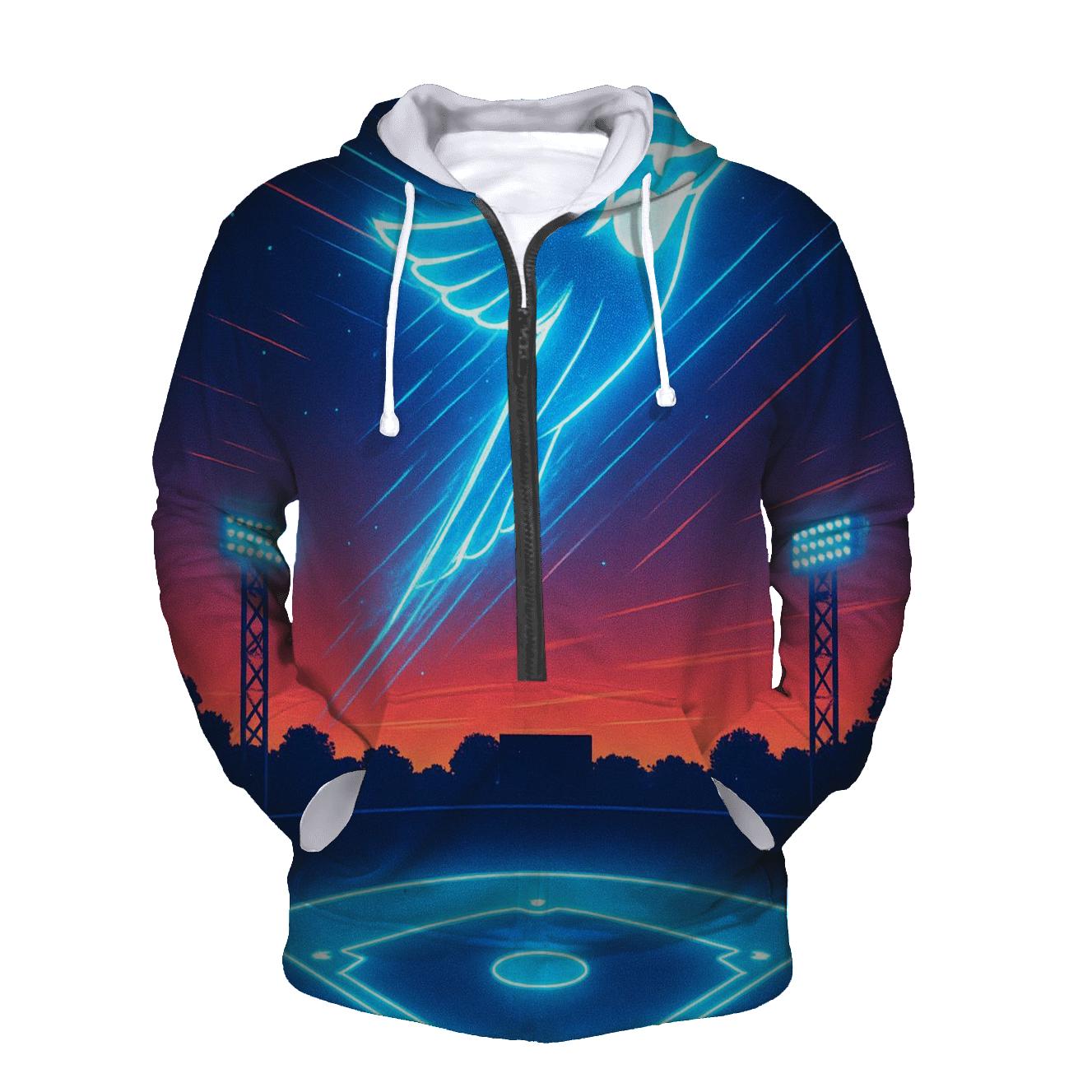 Rising Crest Blue Jays zip-up hoodies