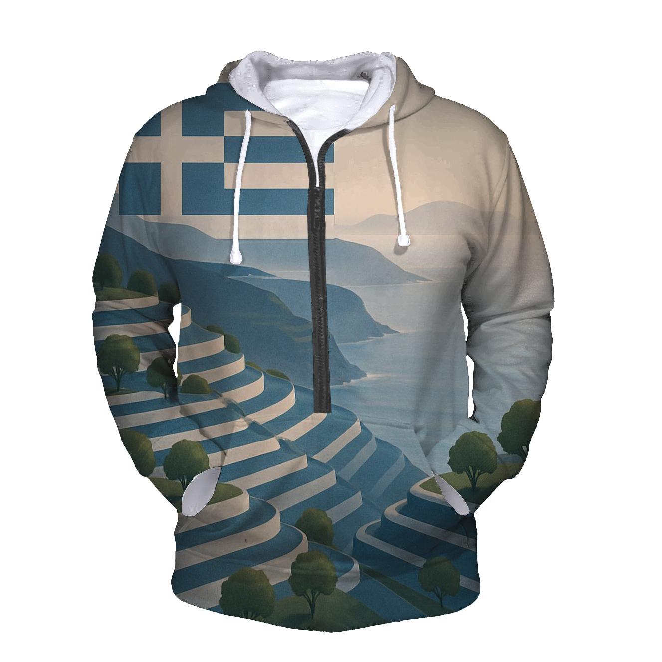 Olive Branch Greece premium hoodies