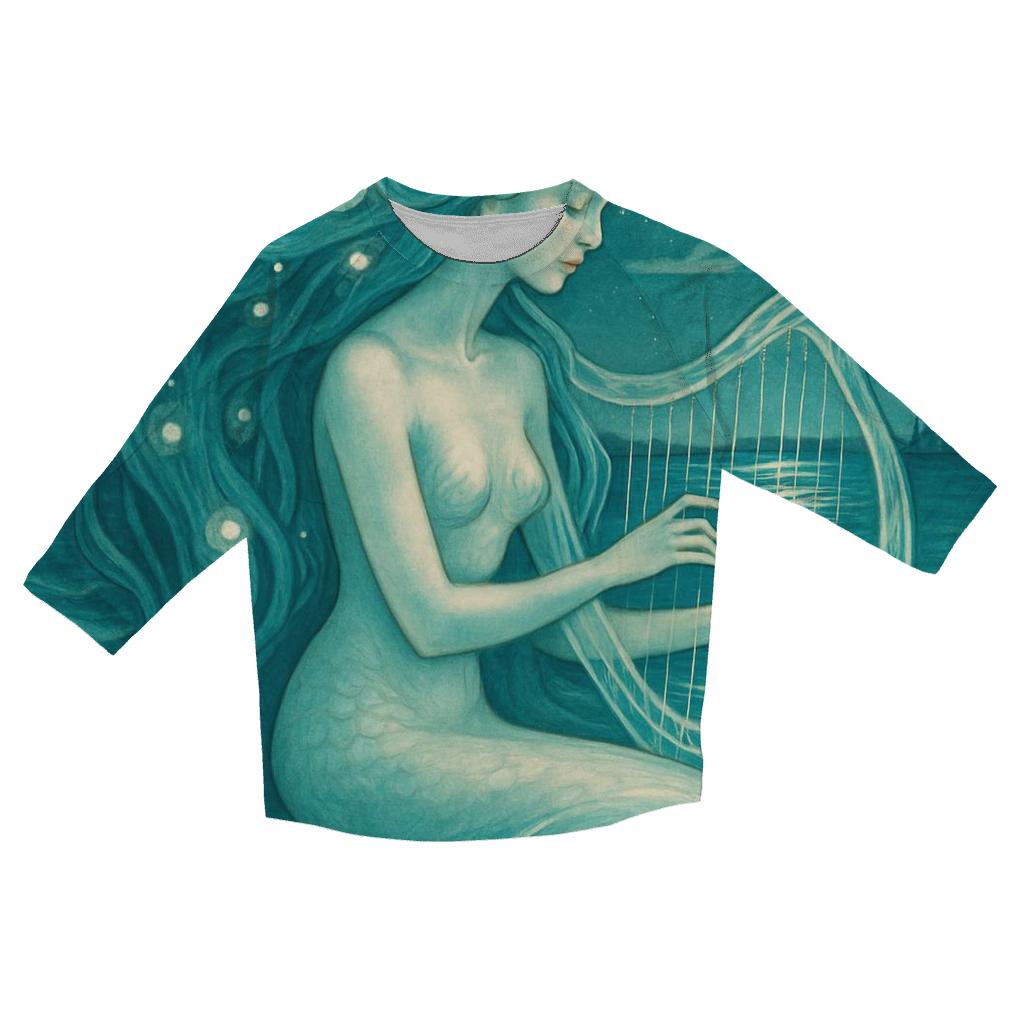 Tideglass Harp Siren personalized 3/4 sleeve tees