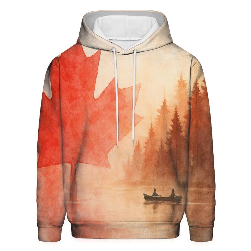 Watercolor Maple Canada hoodie styles