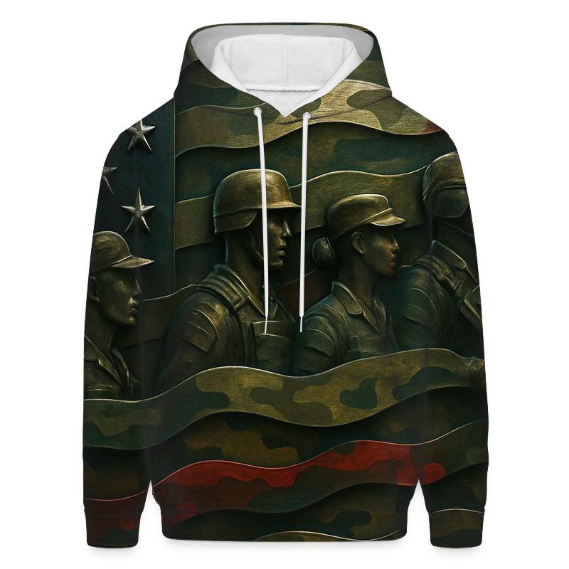 Camouflage Flag Fusion lightweight hoodies
