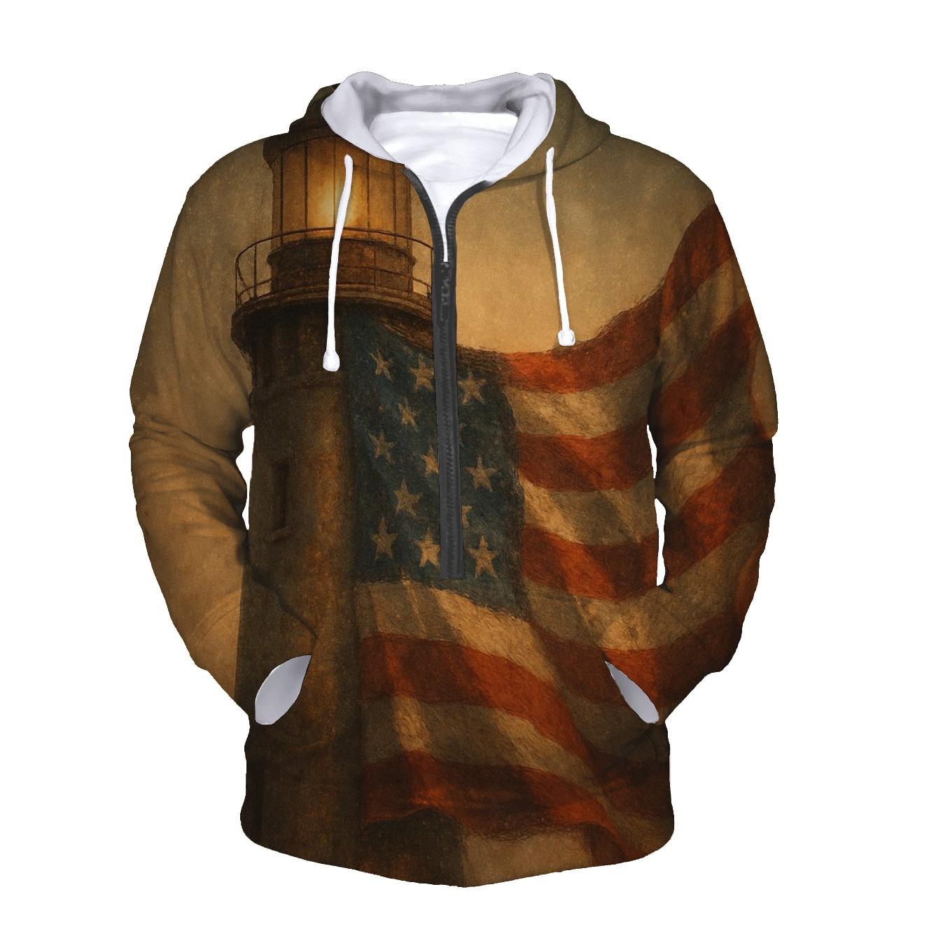Vintage Lantern Stripes hoodie trends