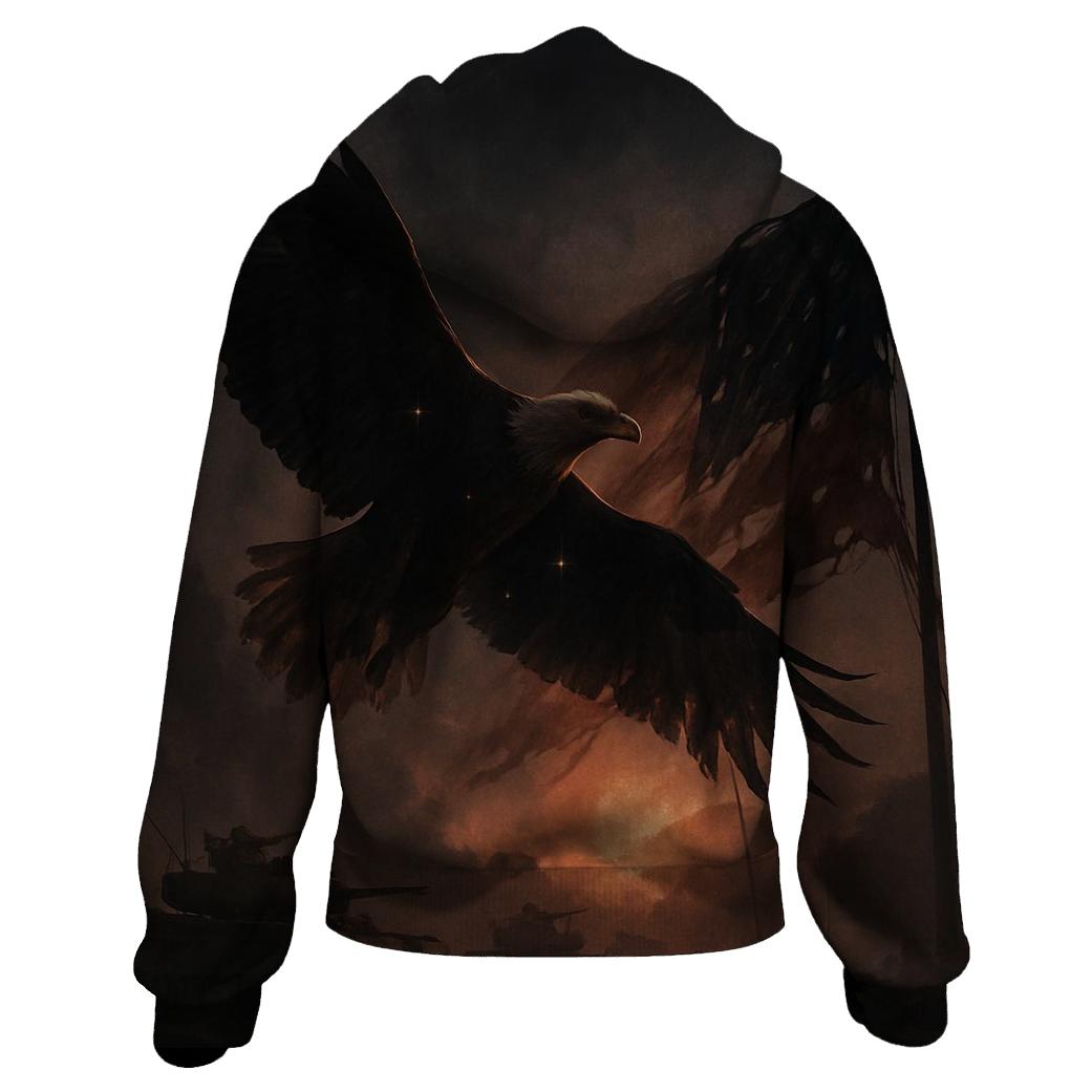Eagle Over Silent Horizon custom hoodies