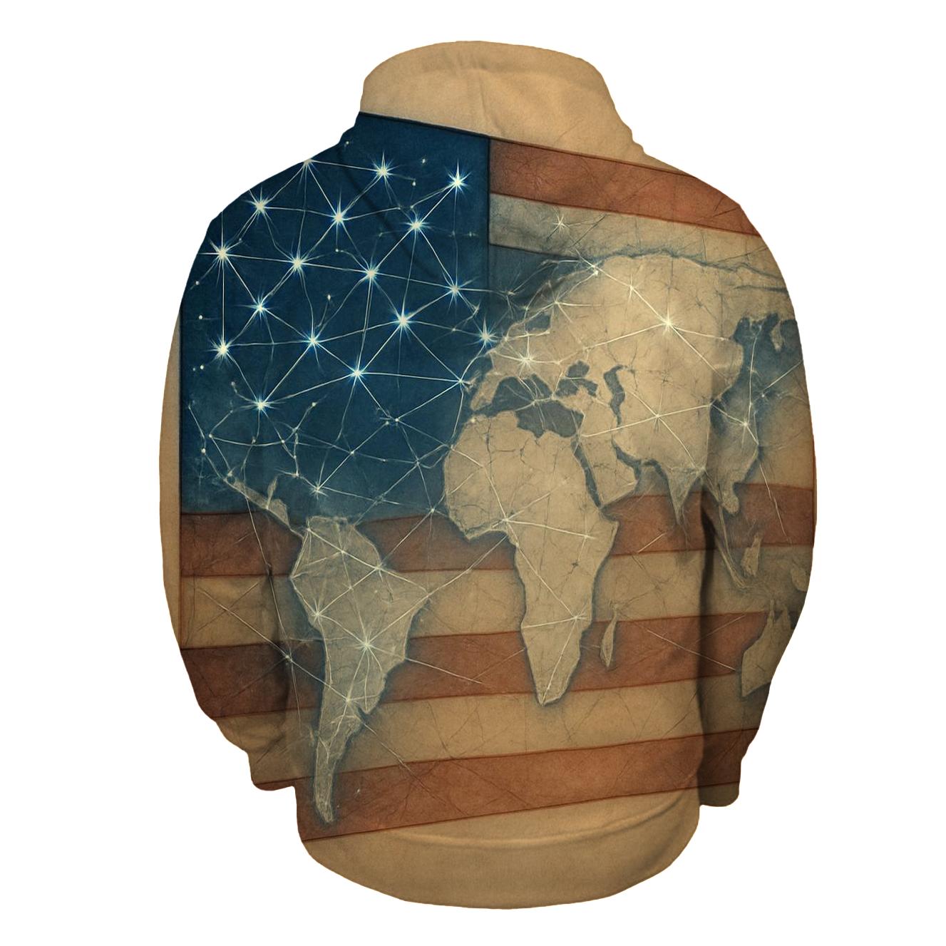 Constellation Banner Map heavyweight hoodies
