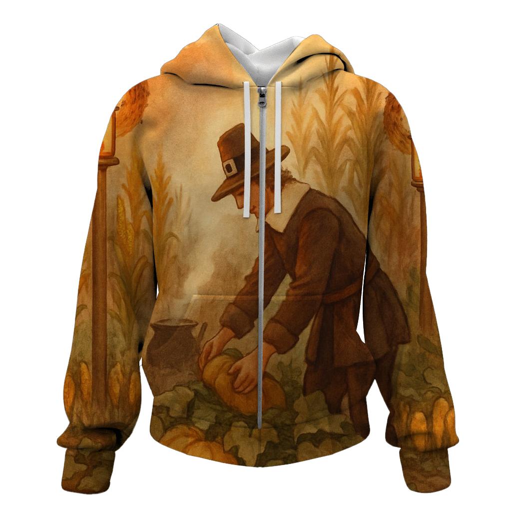 Pilgrim Lantern Garden printed hoodies