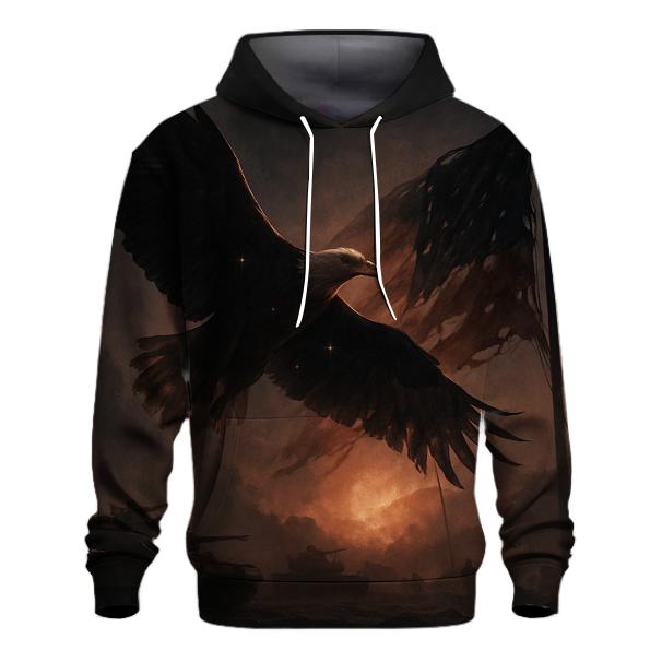 Eagle Over Silent Horizon designer hoodies