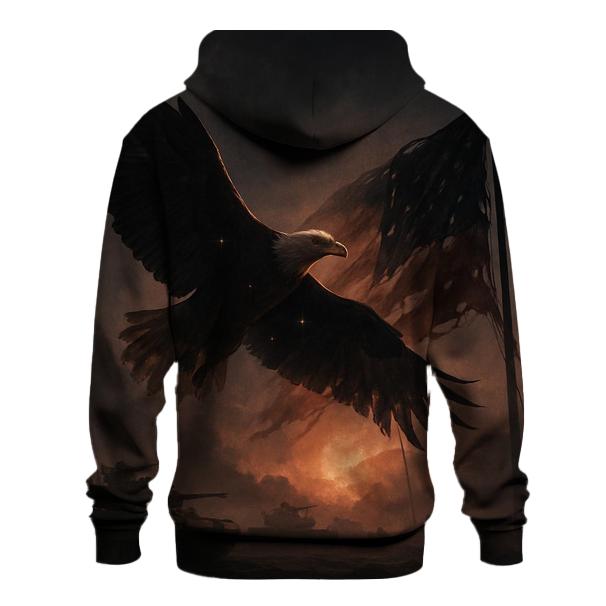 Eagle Over Silent Horizon designer hoodies